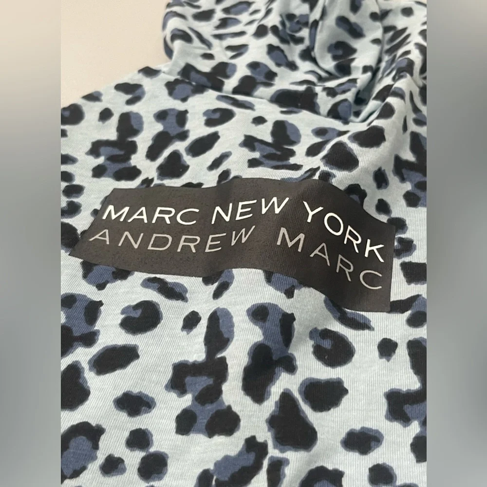 Marc New York Blue Cheetah Pet Dog Hoodie Shirt Size Small NEW